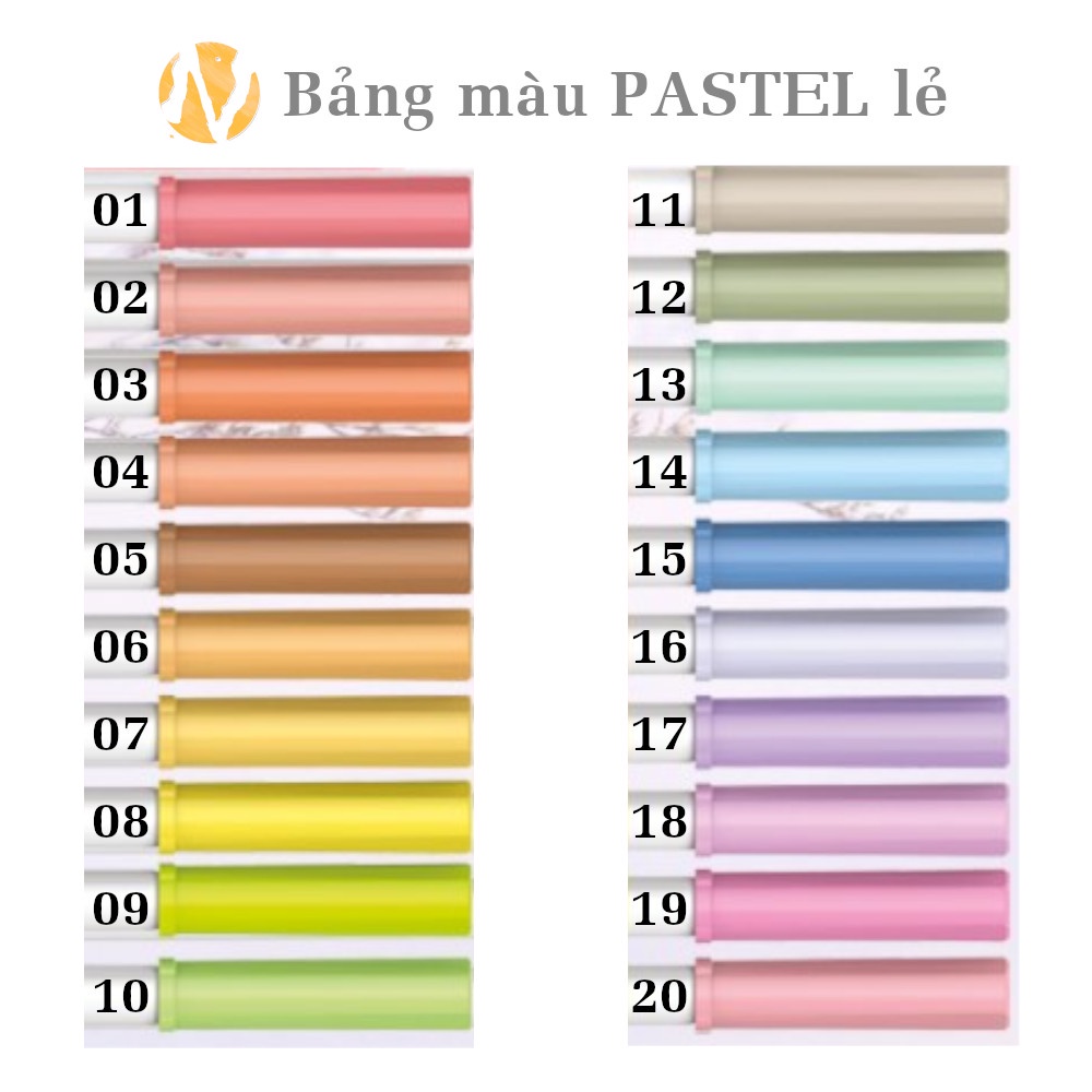 Hộp bút màu Fiber pen PASTEL TL chính hãng (20 màu)