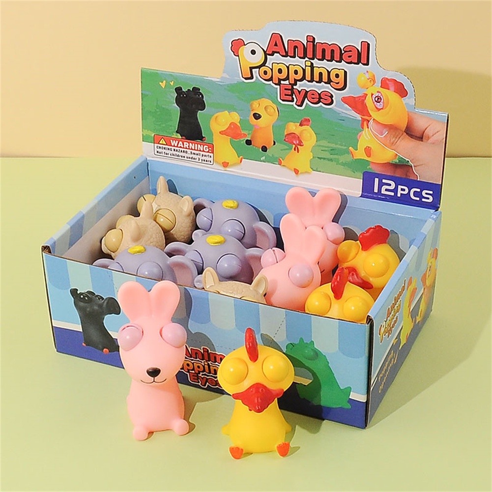 Đồ Chơi Nắn Bóp Đàn Hồi Giảm Stress Hình Búp Bê Mắt