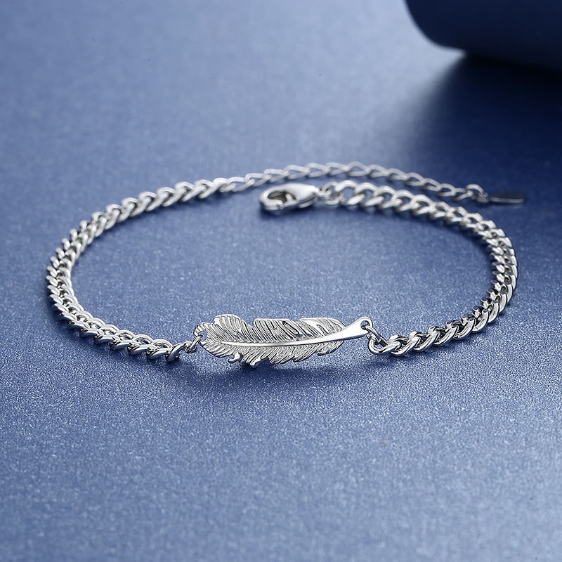 Một Cặp Vòng Đeo Tay Hình Vỏ Sò Lông Vũ Sáng Tạo Thời Trang Dành Cho Nam Và Nữ Bạn Ở Bên Nhau Trong Cuộc Sống