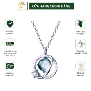 Dây chuyền bạc Ý s925 đại dương xanh D4396 - AROCH Jewelry