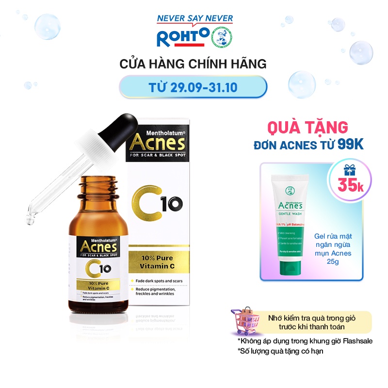 Dung dịch Vitamin C dưỡng da Acnes C10 15ml