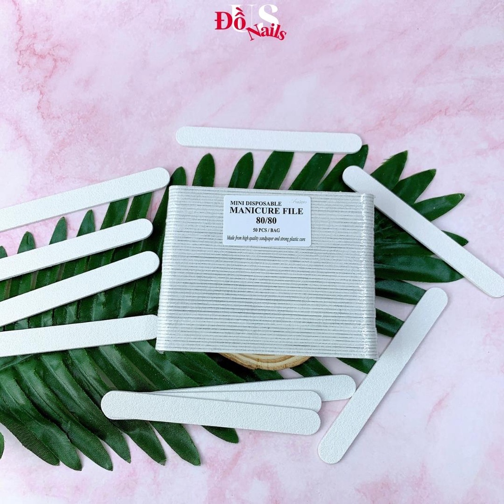 Dũa Móng Tay Mini Nhám Trắng - Dũa Nhám Trắng Dũa Nail Box Nhỏ Gọn