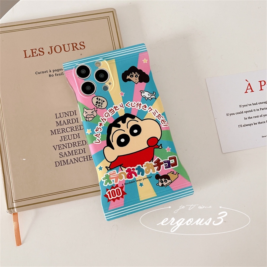 Ốp Điện Thoại Mềm Màu Kẹo Hình Cậu Bé Bút Chì Cho iPhone 14 13 12 11 Pro Max SE2020 X XR Xs Max 7 8 6 6s Plus