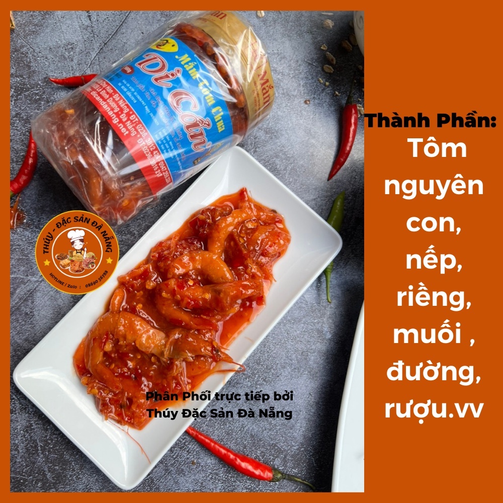 MẮM TÔM CHUA DÌ CẨN ĐÀ NẴNG CHÍNH GỐC HŨ 500GR