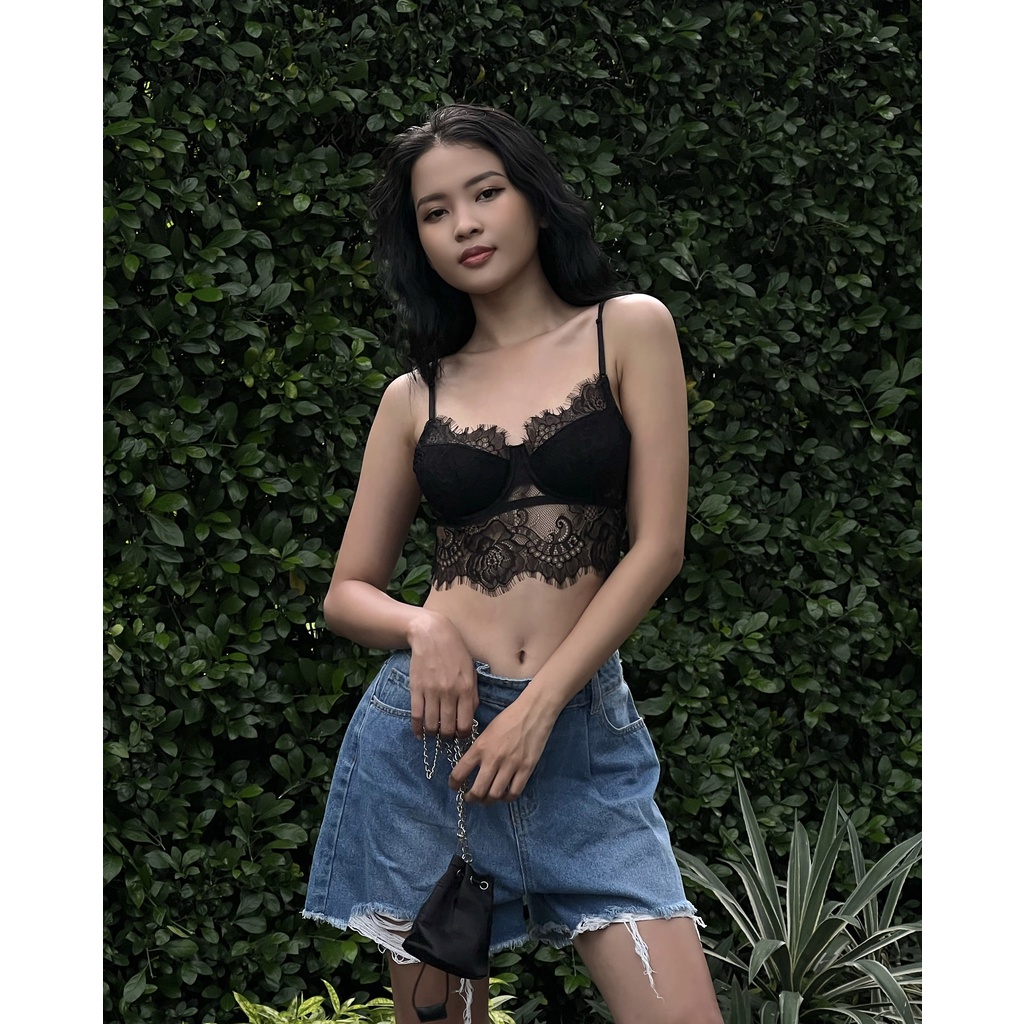 Áo Bra Ren Mi Hoa Hồng Roise