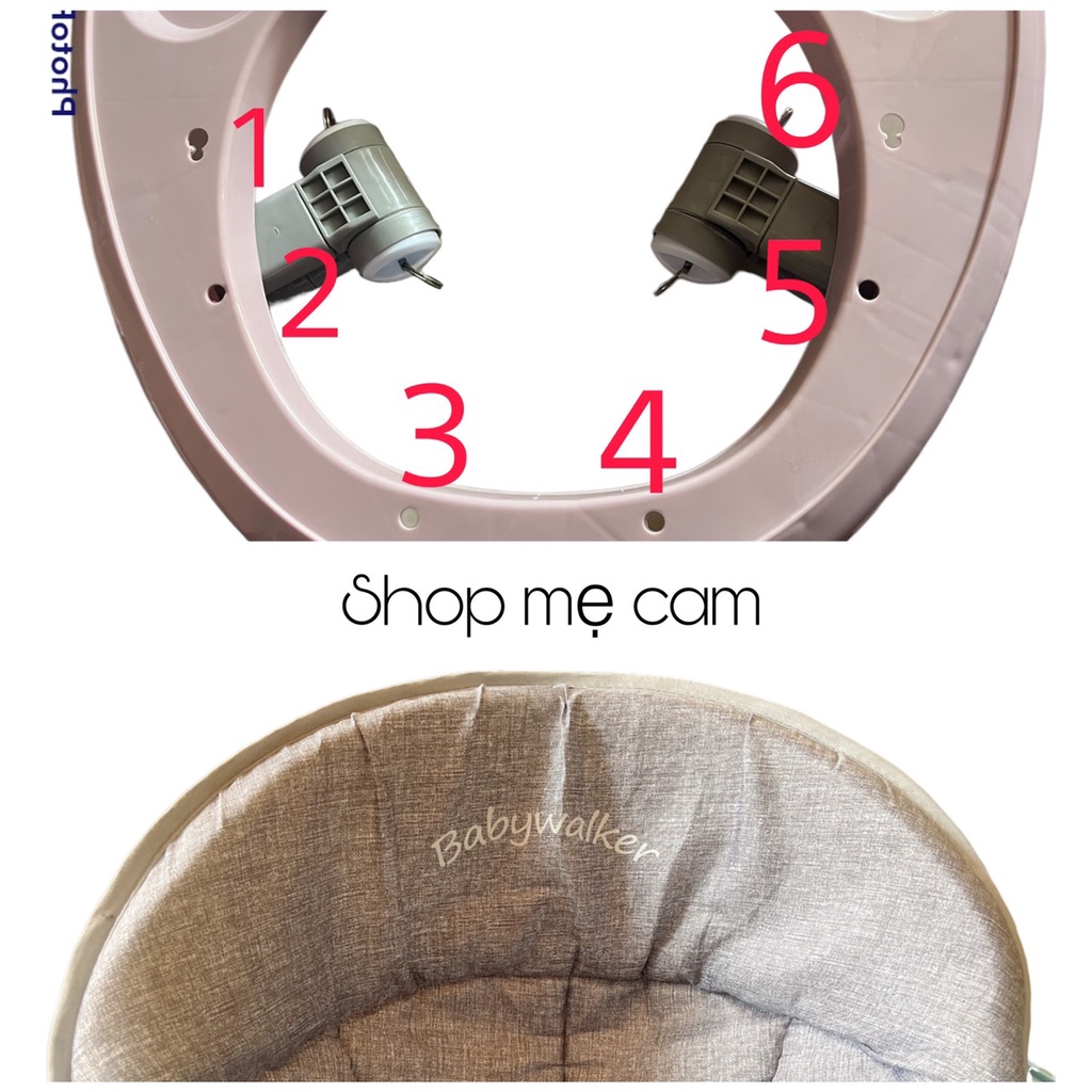 Yên xe tròn tập đi. Đệm ghế xe tròn. Phụ kiện xe tròn