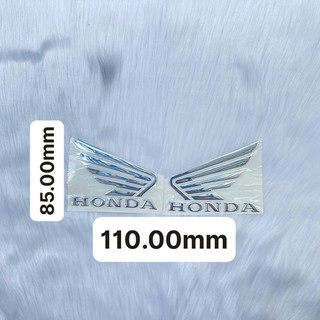 Tem Decal Logo Honda Cánh Chim 3D Chất Liệu Nhựa Dẻo
