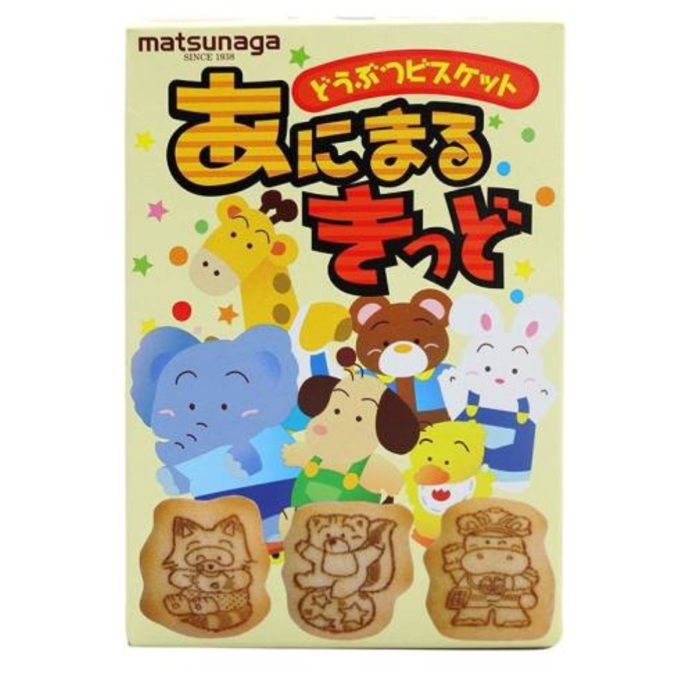 Bánh Quy Vị Bơ Matsunaga Nhật Bản Hình Thú Ngộ Nghĩnh Thơm Ngon Tăng Vị Giác Cho Bé Tập Ăn Dặm