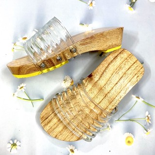 Guốc gỗ guốc mộc trẻ em bé gái quai trong