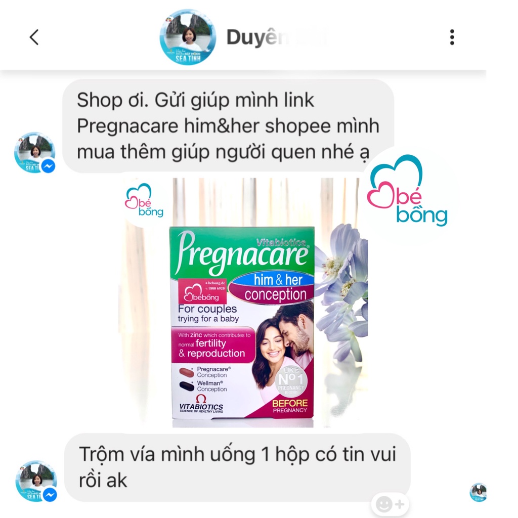 Vitamin thụ thai Him Her Vitabiotics Pregnacare