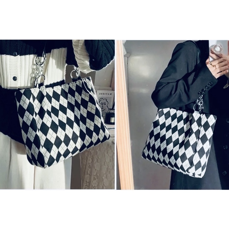 Túi Công Sở Họa Tiết Trám Cao Cấp Đựng A4, Đi Học, Đi Làm, Đi Chơi Thời Trang Lamminhstore 356