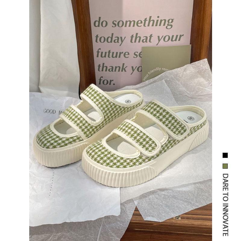 Giày Lười Bằng Vải Canvas Thời Trang Mùa Hè Dành Cho Nữ