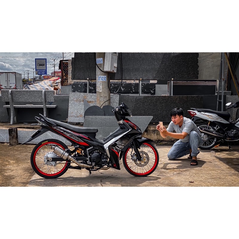 Tem rời Ex nhỏ mẫu LC siêu nét cho xe màu đen