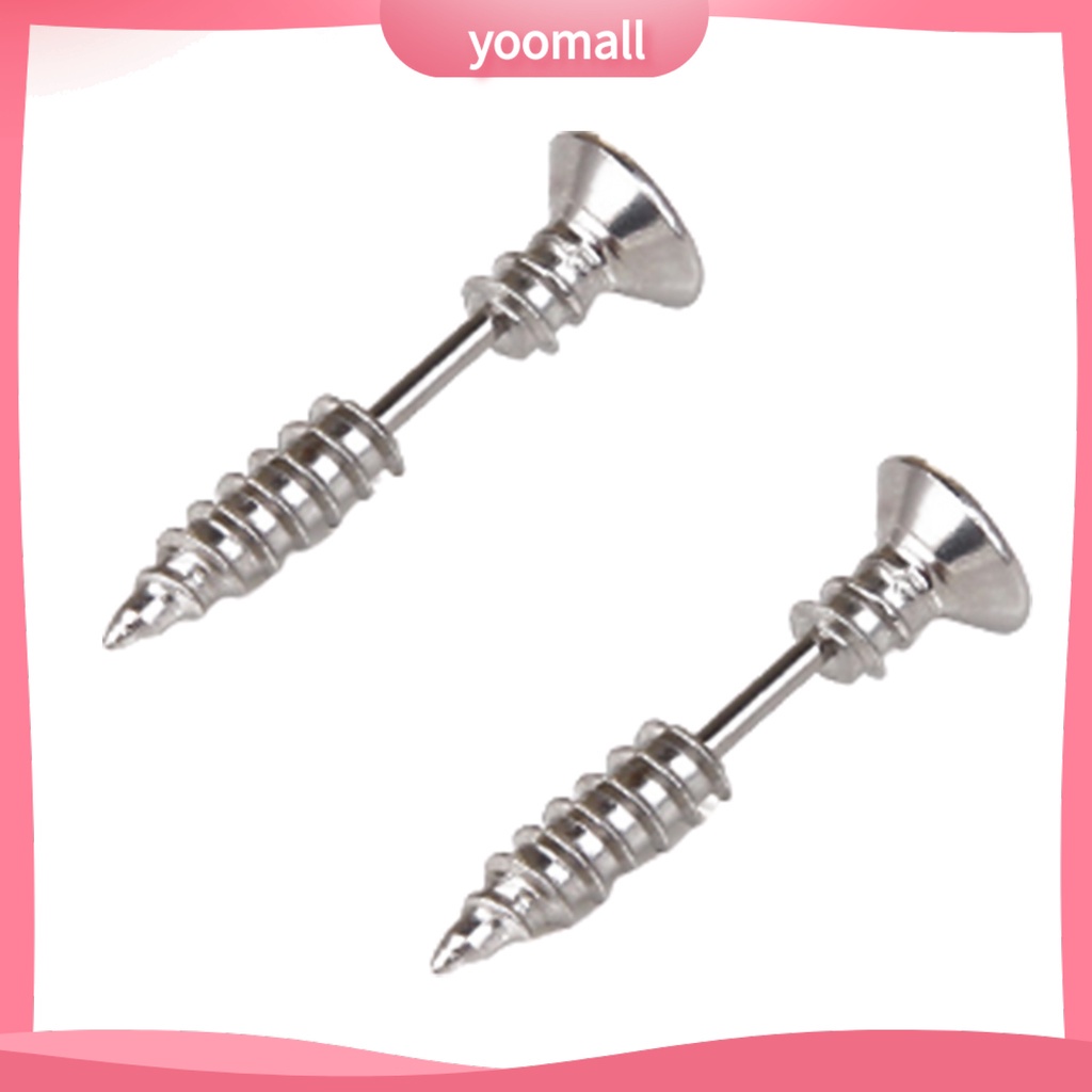 Khuyên Tai Hình Ốc Vít Hai Mặt Thời Trang Cá Tính