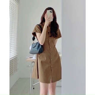 Đầm váy freesize sơ mi basic 5 màu