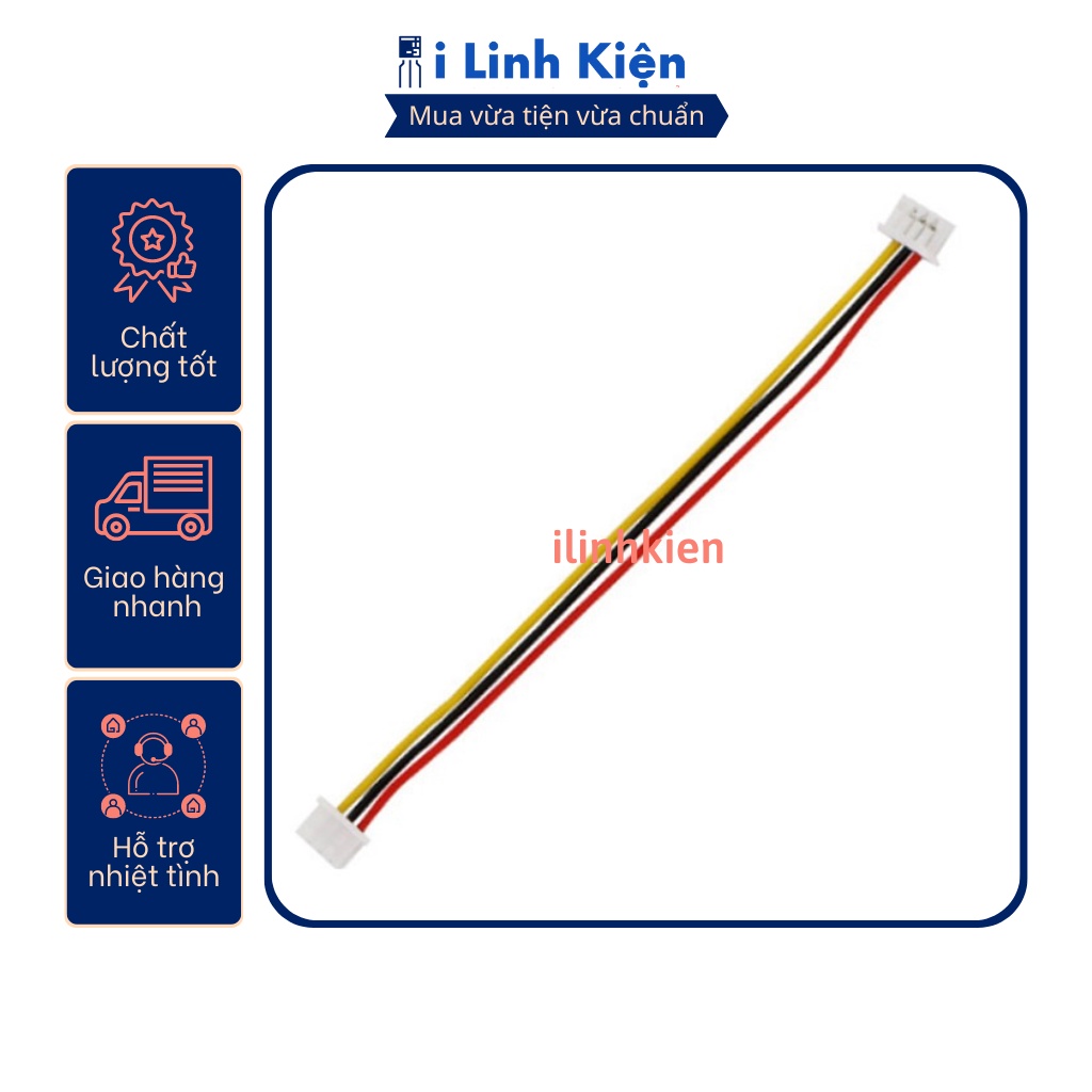 Dây bus 3P XH2.54 dây 22AWG 2 đầu cắm