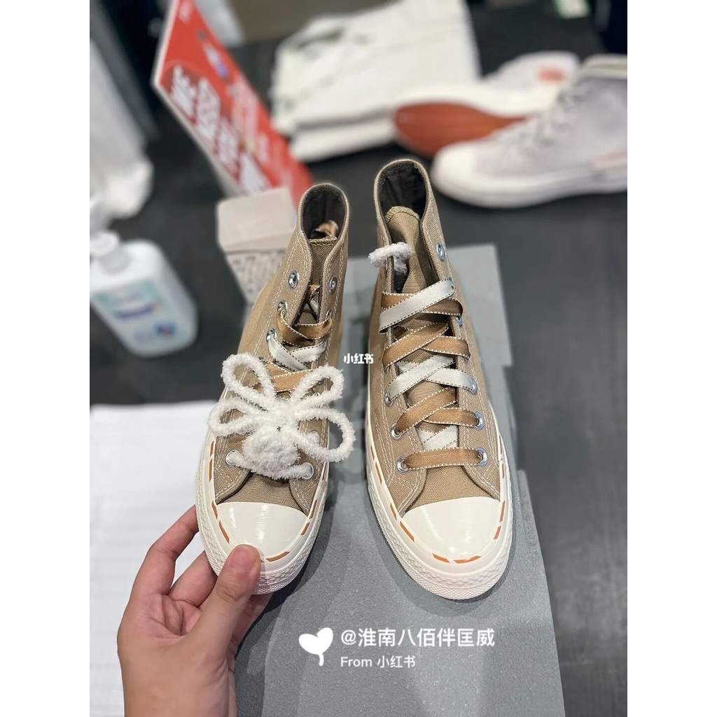 Giày Thể Thao Converse Cookie Superman Cookie Khaki Phối Ren Thời Trang Thường Ngày Cho Nam Và Nữ-1783