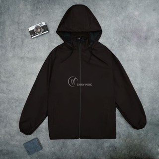 Áo khoác gió lót nỉ có mũ dành cho Tu sĩ Phật tử (Màu Nâu)