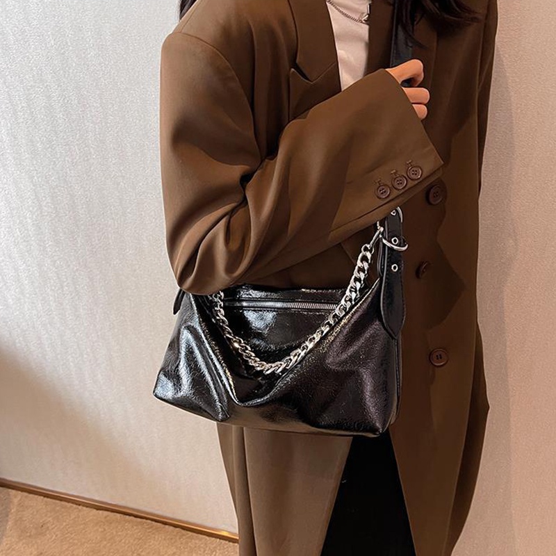 Túi Đeo Chéo Bằng Da Mềm Có Khóa Kéo Phong Cách vintage Dành Cho Nữ