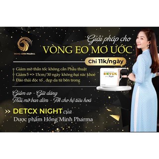Detox Night hủy mỡ bụng sau 1 tháng