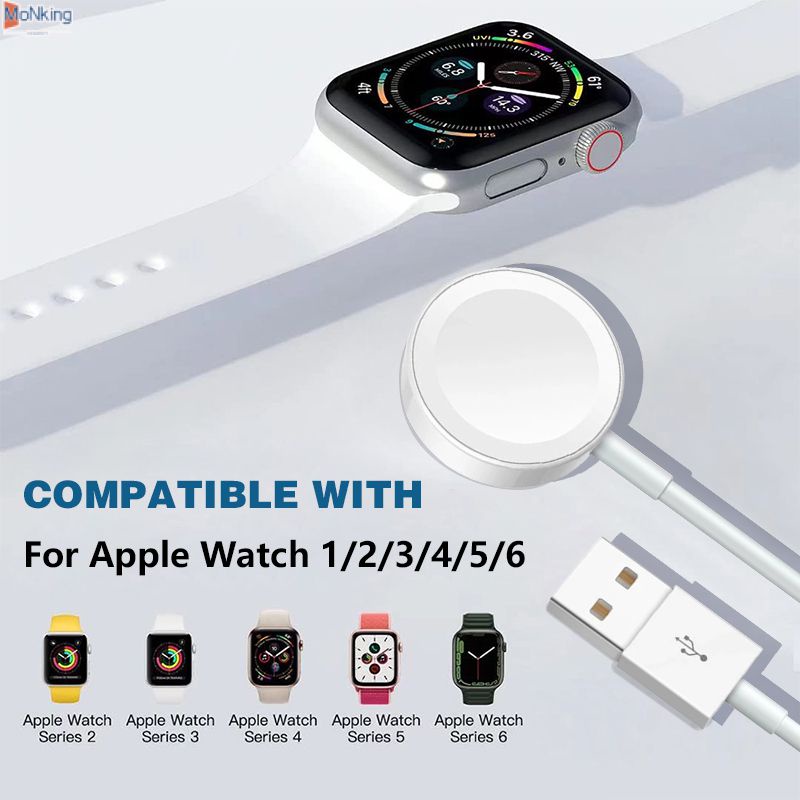 Loa Di Động Không Dây USB-C Sạc Dành Cho IWatch Series Series 7/6 /5/4 /3/2 /1/SE Nhanh Sạc USB cáp Sạc Cho Đồng Hồ Apple ^ MK ^