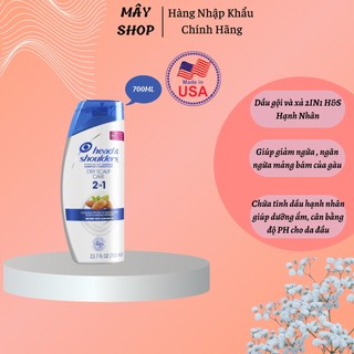 Dầu gội và xả 2in1 head&shoulders dry scalp care 700ml mỹ - mây.shop
