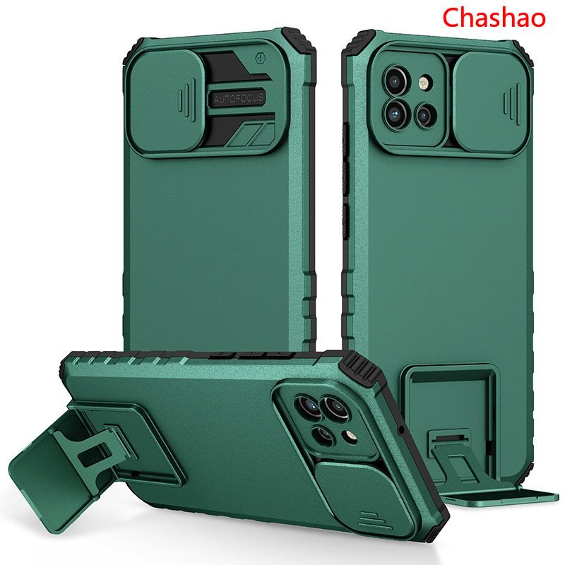 Ốp Điện Thoại Bảo Vệ Camera Chống Sốc Có Giá Đỡ Dạng Kéo Cho Samsung Galaxy A03