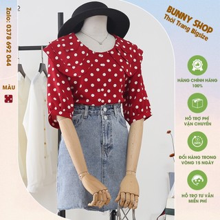 Abeo112 - áo cổ sen 3 tầng cho người béo mập, bigsize che bụng mỡ cho người từ 40kg - 130kg