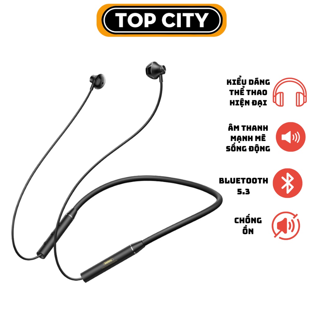 Tai Nghe Thể Thao Bluetooth Remax RB-S9 Không Dây - Tai Nghe Bluetooth Đeo Cổ Remax - Tai Nghe Nhét Tai Chống Ồn