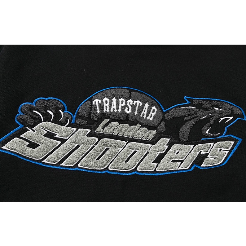 Áo khoác Trapstar có mũ trùm đầu phối họa tiết rằn ri thời trang cho nam và nữ