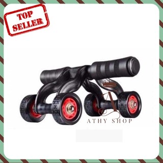 CON LĂN TẬP CƠ BỤNG 4 BÁNH, hỗ trợ gập bụng làm săn chắc cơ, làm giảm mỡ bụng giảm cân