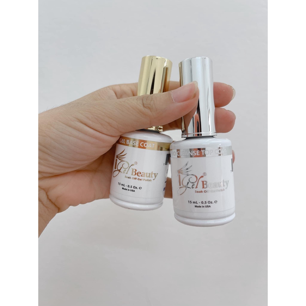 Base Top IGEL siêu bóng, siêu bền, Sơn gel liên kết và top phủ bóng