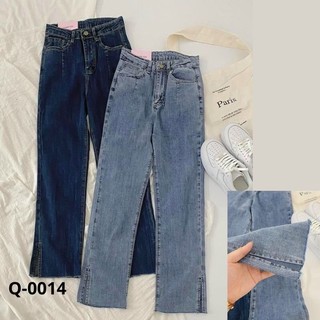 Quần bò xẻ gấu thời trang hàn quốc