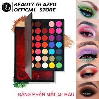 Bảng phấn mắt beauty glazed 35 màu sắc tông lì chống thấm nước cao cấp 225g