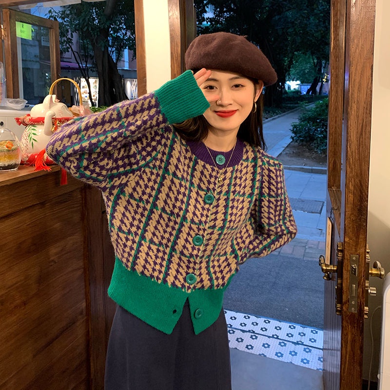 O kho c len Áo Sweater Tay Dài Dáng Rộng Thiết Kế Mới 2022 Phong Cách Retro Phù Hợp Cho Mùa Xuân Thu Và Mùa Đông Dành Cho Bạn Nữ o kho c len
