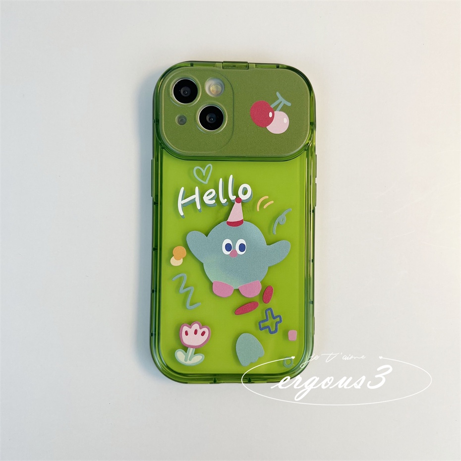 Ốp Điện Thoại Mềm Họa Tiết Người Ngoài Hành Tinh Có Gương Soi Cho iPhone 13 12 11 Pro Max X XR Xs Max