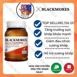 [Hàng ÚC] Blackmores Glucosamine 1500mg - Viên uống hỗ trợ xương khớp 180 viên