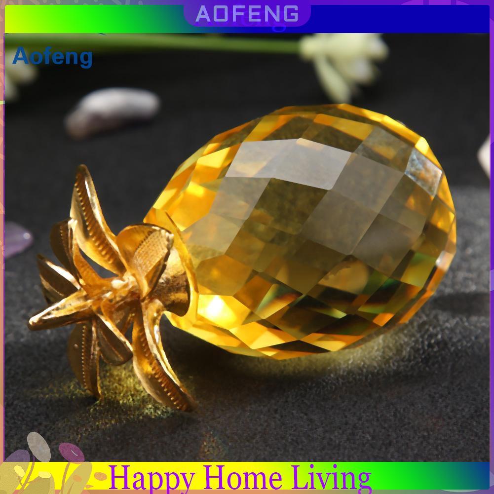 Phụ Kiện Trang Trí Hình Trái Thơm Bằng Pha Lê