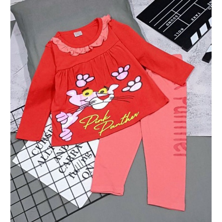 Bộ tay dài babydoll bé gái size đại thun cotton 4 chiều