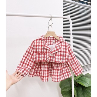 set váy dạ xịn cho bé gái