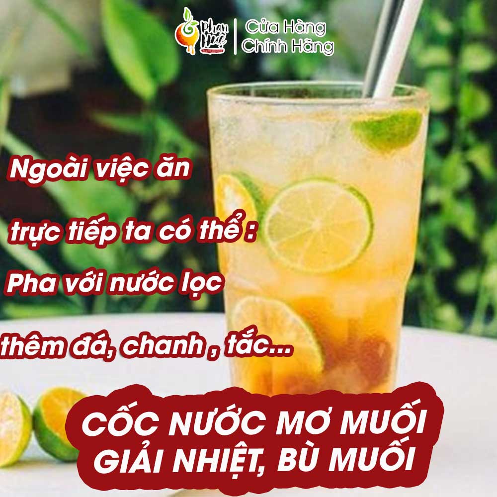 Ô mai xí muội mơ chua mặn ngọt Phan Huệ 100gr 300gr 500gr giảm ho rát họng đặc sản Hà Nội