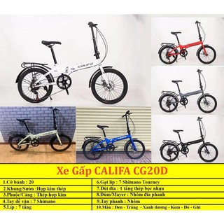 Xe đạp gấp không đề CALIFA CG20