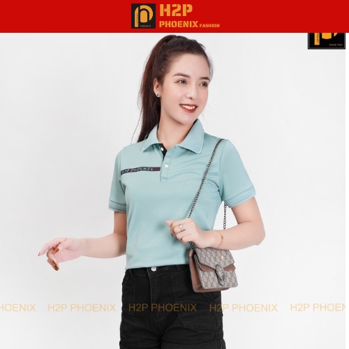 Áo phông polo nữ H2P PHOENIX chất liệu vải poly cá sấu cao cấp thoáng mát thấm mồ hôi tốt