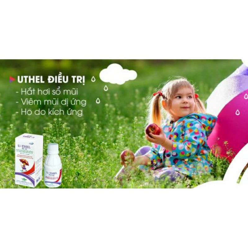 Siro ho U - THEL , làm giảm các triệu chứng ho khan,ho có đờm,hắt xì,nghẹt mũi,sổ mũi _NHẬP KHẨU TỪ THÁI LAN