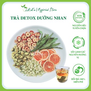 Trà detox dưỡng nhan likata gói 10g trà hoa quả thảo mộc thanh lọc thải độc dưỡng da