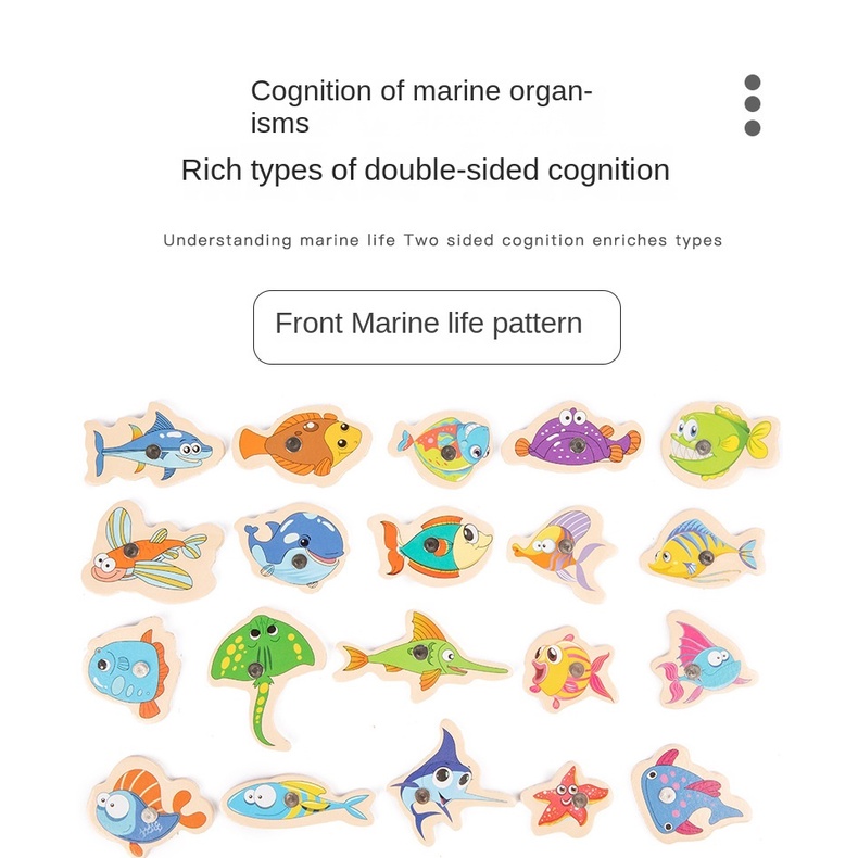 Bộ Đồ Chơi Câu Cá Nam Châm Bằng Gỗ Cho Bé