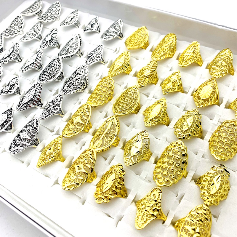 Set 20 Nhẫn Đeo Tay Kim Loại Thời Trang Vintage Cho Nữ