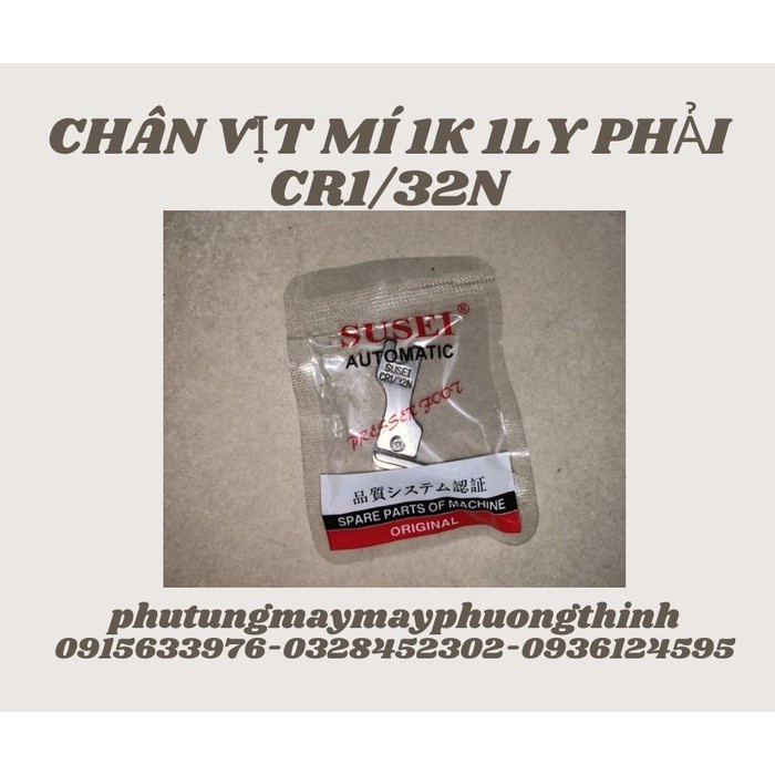 CHÂN VỊT MÍ 1K 1LY PHẢI CR1/32N