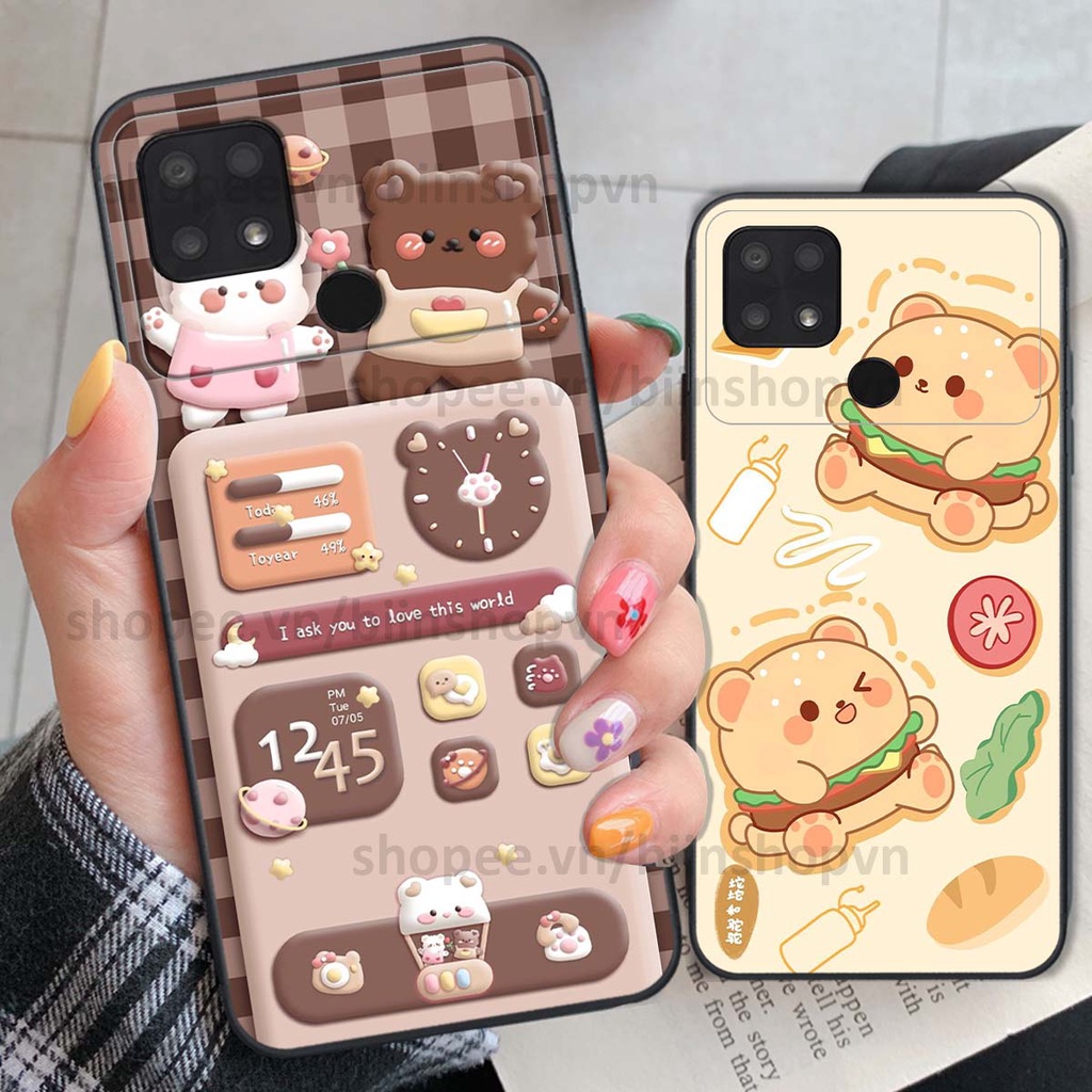 Ốp Xiaomi Poco C40 in hình gấu chocolate kẹo ngọt siêu đẹp siêu xinh