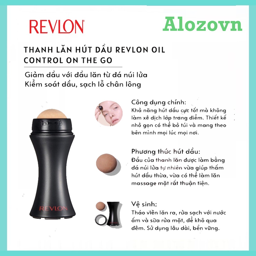 Thanh lăn hút dầu Revlon Oil Roller Control On The Go